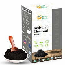Herbs Botanica Activated Charcoal Powder Food Grade 8 oz / 227 GMS