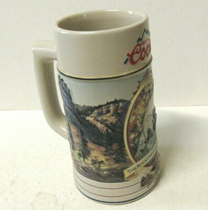 1994 Coors Beer Stein Adolf Coors Rocky Mountain Legend Made In Brazil