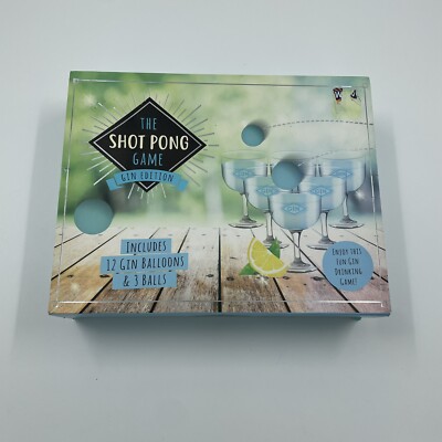 The Shot Pong Game - Gin Edition Drinking Game Trinkspiel Gin Pong NEU