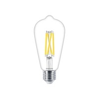 Philips Led ST64 Lampe Filament Vintage 5,9 Watt E27 927 Warmweiß Birne Dimmbar