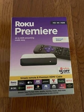 Roku Premiere 4K HD & HDR Streaming Device New Factory Sealed