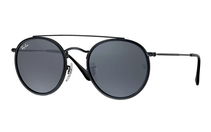 Gafas de sol RB3647N ROUND DOUBLE BRIDGE - LENTES NEGRAS clásicas Foto 2 de 4