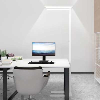 76'' Dimmable LED Floor Lamp - 100W Bright Eye-Care Reading Light, 4000K