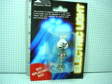 Miniature Table Lamp #MH818 Elec. 12 Volt 1" (1:12) Scale