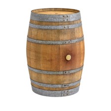 Barril de madera, barril de vino, barrica, barrica de roble, mesa de pie, mesa de jardín madera 225 l