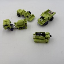 NICE Vintage Takara Transformer 1984 Green Dumptruck And Construction Transform