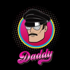 DADDY T shirt (gay, leather, man, mens, fetish, kink, pride, Tom of Finland)