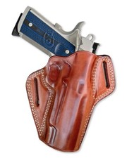 Leather OWB Pancake Holster For Colt 1911 Gold Cup Trophy 45ACP/ 9mm 5" 1691