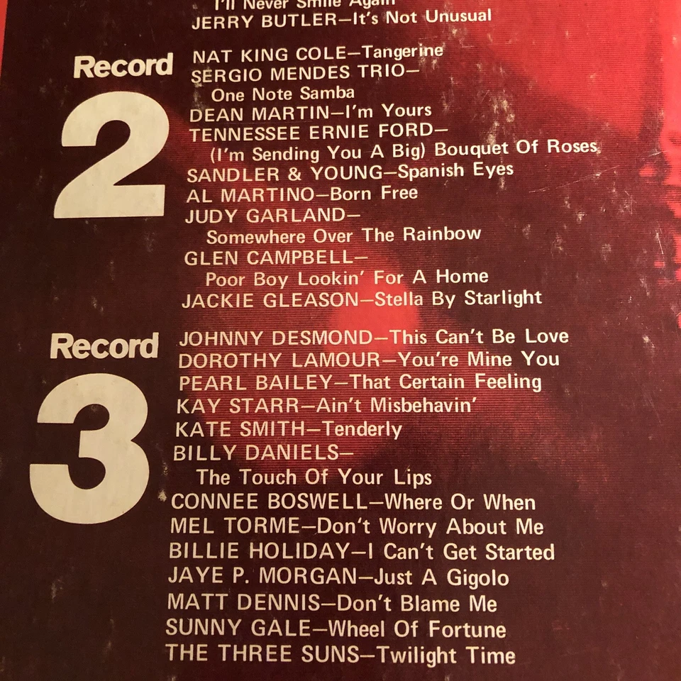 "The Stars & Hits of 36 Top Entertainers" 3 LP Box Set Vintage Foto 4 de 4
