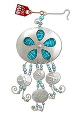 Gemma Sand Dollars Ocean Ornament Metal Fair Trade Pilgrim Imports New