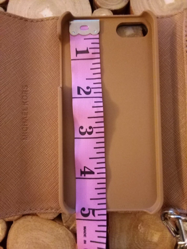 FUNDA SMARTPHONE MICHAEL KORS iPHONE 4/4S MUÑECA ID C/C CARTERA CUERO MARRÓN Foto 4 de 4