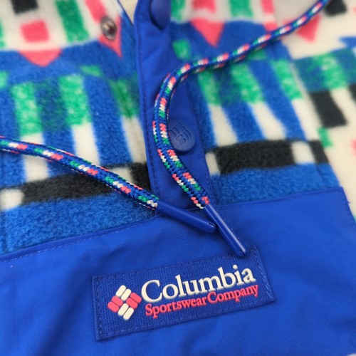 Columbia Jacket Mens XL Powder Keg Fleece Pullover Colorful Aztec Retro AM2206 - Picture 8 of 13