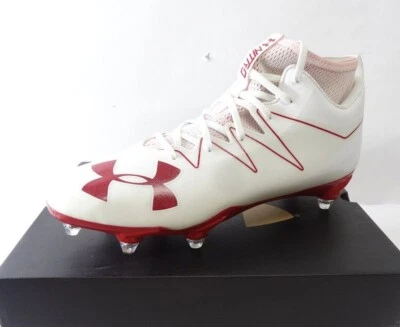 Sous Amour Homme Football Cale Équipe Nitro Mi D Rouge & Blanc Neuf en Boîte - Photo 1/4