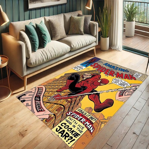 Spider-Man Rug, Comics Decor, Superhero Carpet,Amazing Spider-Man, Comic Book - 第 4/11 張圖片