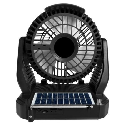 rechargeable electric fan with light and radio