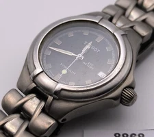 PROJECT TO FIX TISSOT TITANIUM LADIES QUARTZ DATE WATCH EU SHIP 8868