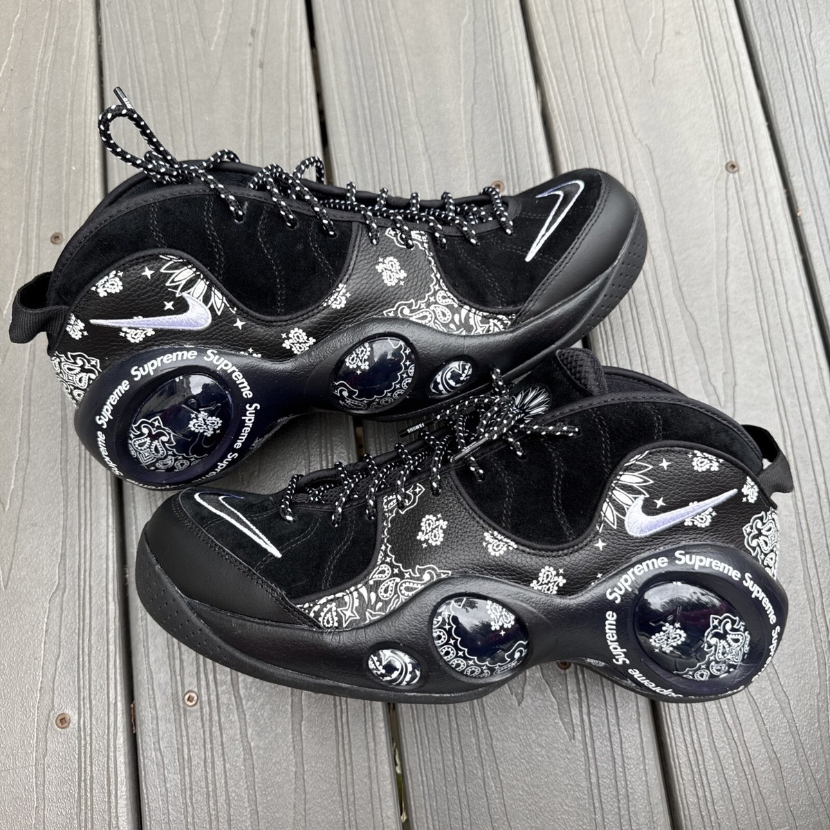 Nike Supreme Air Zoom Flight 95 SP 'Black' DJ8604-001 No box US