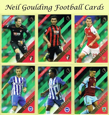 Topps Premier Gold 2017-18   Green Parallel   Fußball Karten #1 bis #75