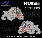 BULLDOG STICKER PAIR