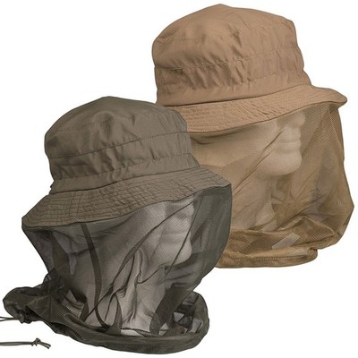 MIL-TEC Dschungelhut mit Moskitonetz Buschhut Safarihut Tropenhut Mückenschutz