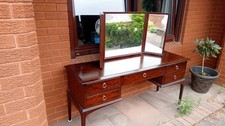 Stag Minstrel Vintage 5 Drawer Dressing Table & Tri Fold Mirrors