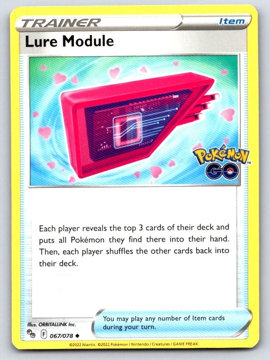 Lure Module 067/078 Uncommon Pokemon GO NM Pokemon TCG