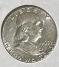 1963 Benjamin Franklin Silver Half Dollar - 90% Silver - Circulated Condition