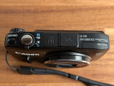 Excellent Canon PowerShot SX280 HS Black 12.1MP Compact Digital