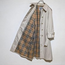 Trench coat donna monopetto BURBERRY vintage anni 80 90 beige L autentico