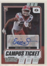2021 Contenders Draft Picks College Campus Ticket 15/99 Eric Stokes Auto 1u6
