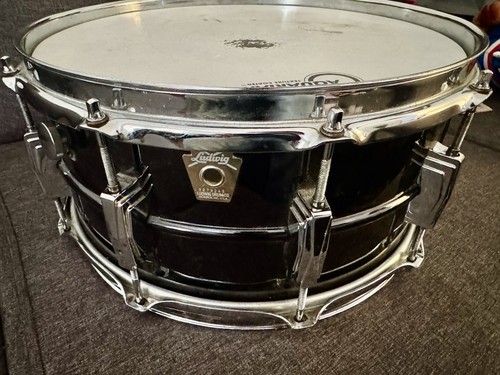 Vintage 80’s Ludwig Black Beauty Snare Drum.