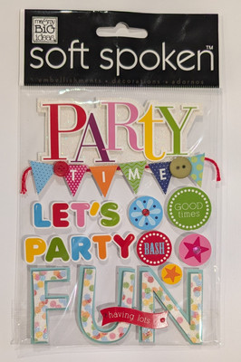 Birthday Party Time Scrapbooking Stickers By Soft Spoken