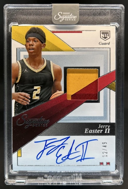 2025-26 Panini Signature Series Jerry Easter II Jersey Auto #/49 Trojans