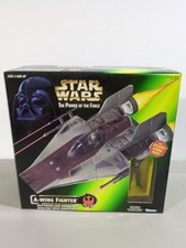 New 1997 Star Wars The Power Of The Force A-Wing Fighter With Figure