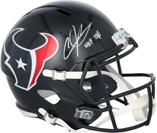 Andre Johnson Houston Texans Signed Riddell Replica Helmet with 