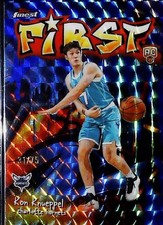 2025 Topps Finest Kon Knueppel First Blue Geo Refractor /75