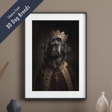 Royal Dog Portrait Print – Kings & Queens Wall Art – Funny Pet Lover Gift