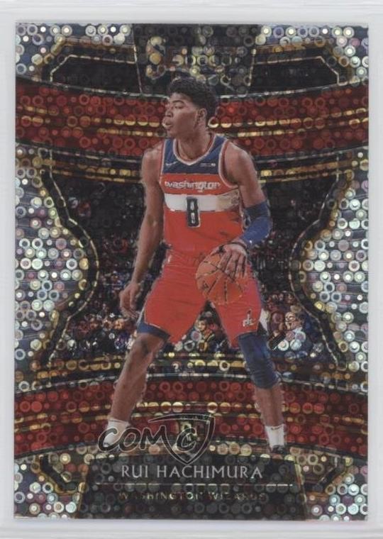 2019 Panini Select Concourse Hybrid Disco Prizm Rui Hachimura #51 Rookie RC 0bv2