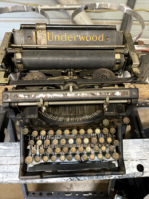 【アンティーク】アンダーウッド No5 タイプライター UNDER WOOD Vintage Underwood No. 5 Typewriter - Early 1900s Antique Black For