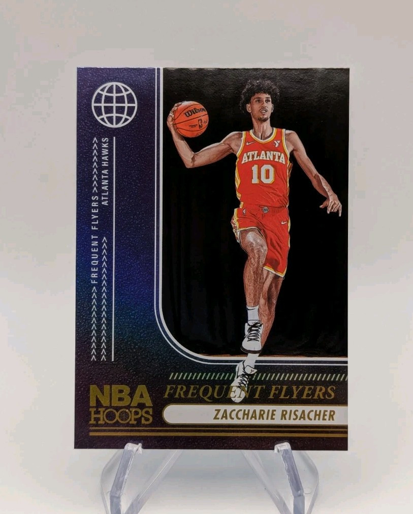 Zaccharie Risacher 2024-25 Panini NBA Hoops Frequent Flyers Holo