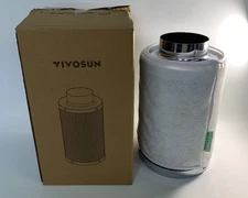 VIVOSUN 4" Air Carbon Filter Australia Charcoal Reversible Flange for Inline Fan