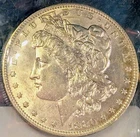 1880-O and 1904 Morgan Silver Dollars MS++ Choice BU Condition Lot of 2 Coins