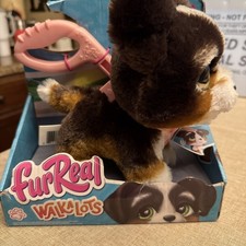 FurReal Walkalots Interactive Bernadoodle Puppy w/ Leash-Barks Walks Ages 4