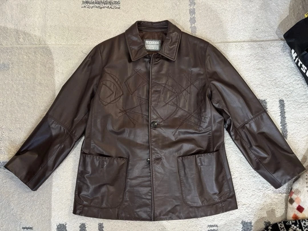 ISSEY MIYAKE Leather Outer Shell Coats, Jackets & Vests for Men