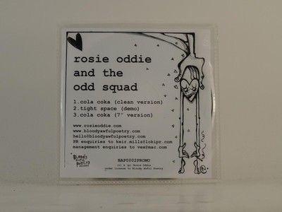 ROSIE ODDIE AND THE ODD SQUAD COLA COKA (D83) 3 Track Promo CD Single Picture Sl