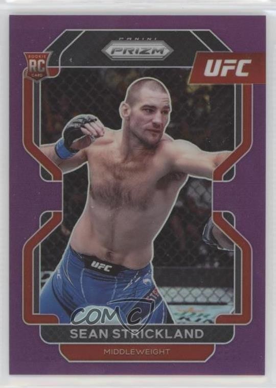 2022 Panini Prizm UFC Purple Prizm 124/149 Sean Strickland #172 Rookie RC 1pw3