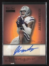 2023 Wild Card Matte - Green Foil Auto #CBB-A Julius Brents SN,AU,25/50