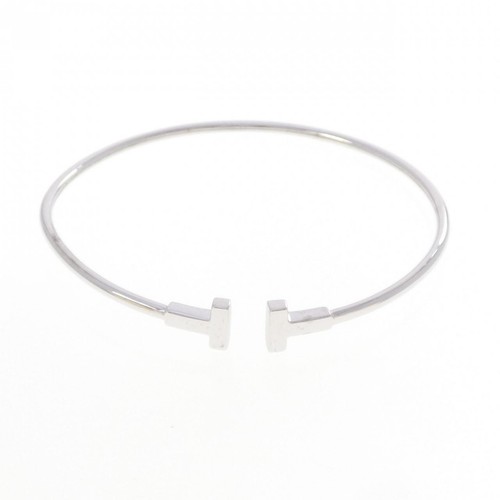 Authentic TIFFANY & Co. T Narrow Wire Bangle #230-000-669-6077