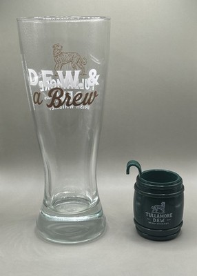 Tullamore Dew Irish Whiskey Glass With Legendary Green promo Shot Glass