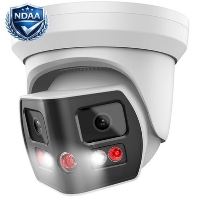 Vikylin 4K 8MP 180° Panoramic Full Color IR POE IP Camera Audio NDAA compliant